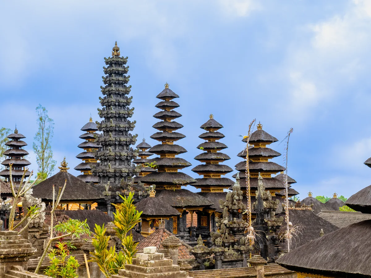 The Besakih mother temple on the slopes of Mount Agung