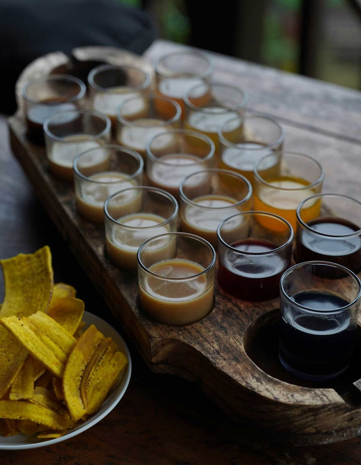 A working coffee and spice plantation near Ubud