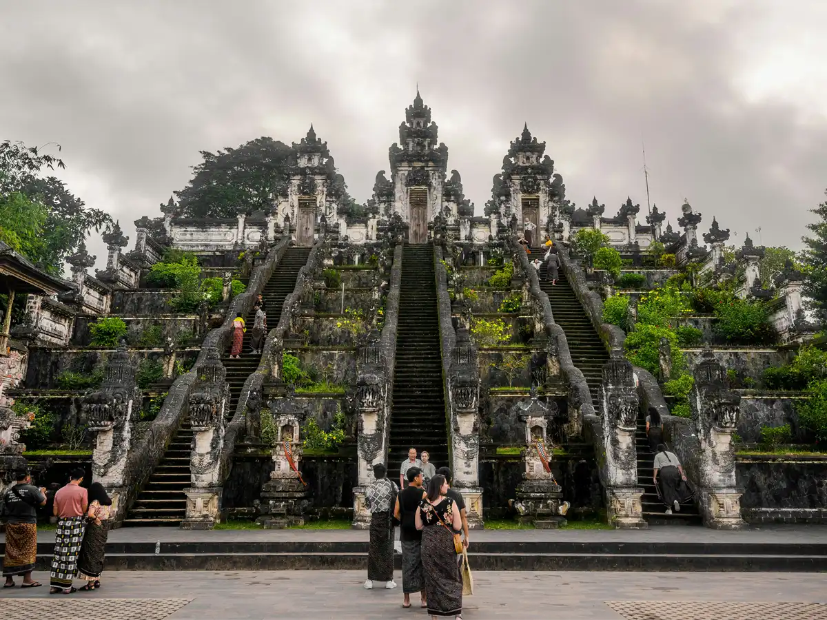Inside the courtyards of Pura Lempuyang