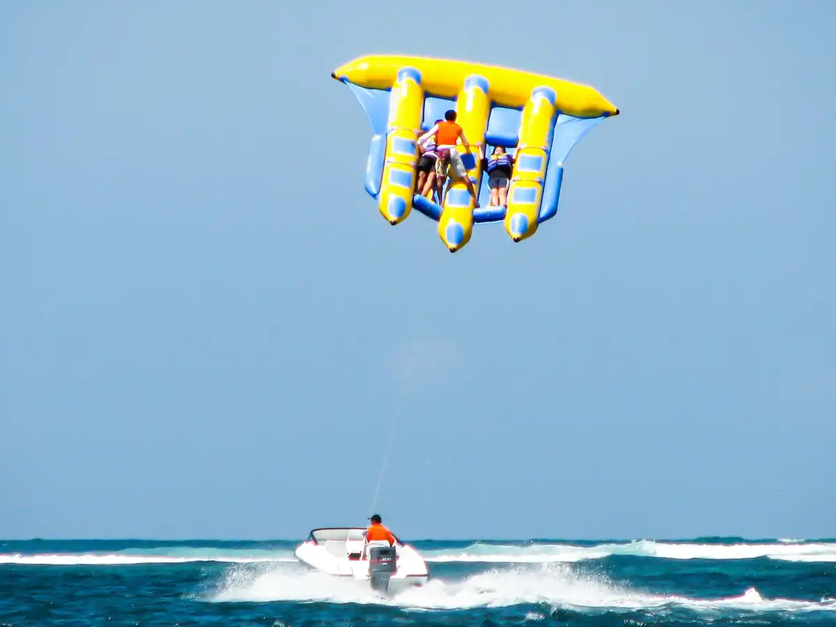 Watersports off the beach at Tanjung Benoa