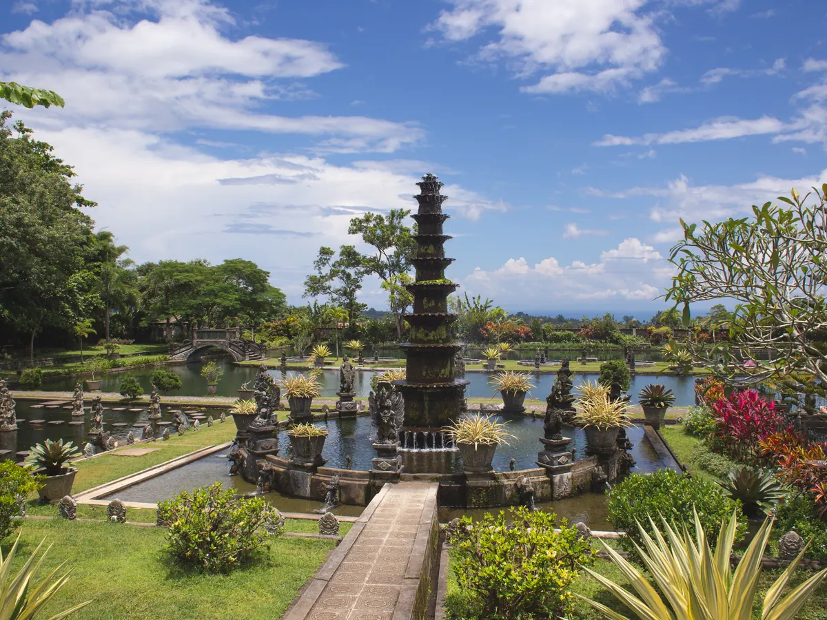 Koi ponds and gardens at Tirta Gangga, Karangasem