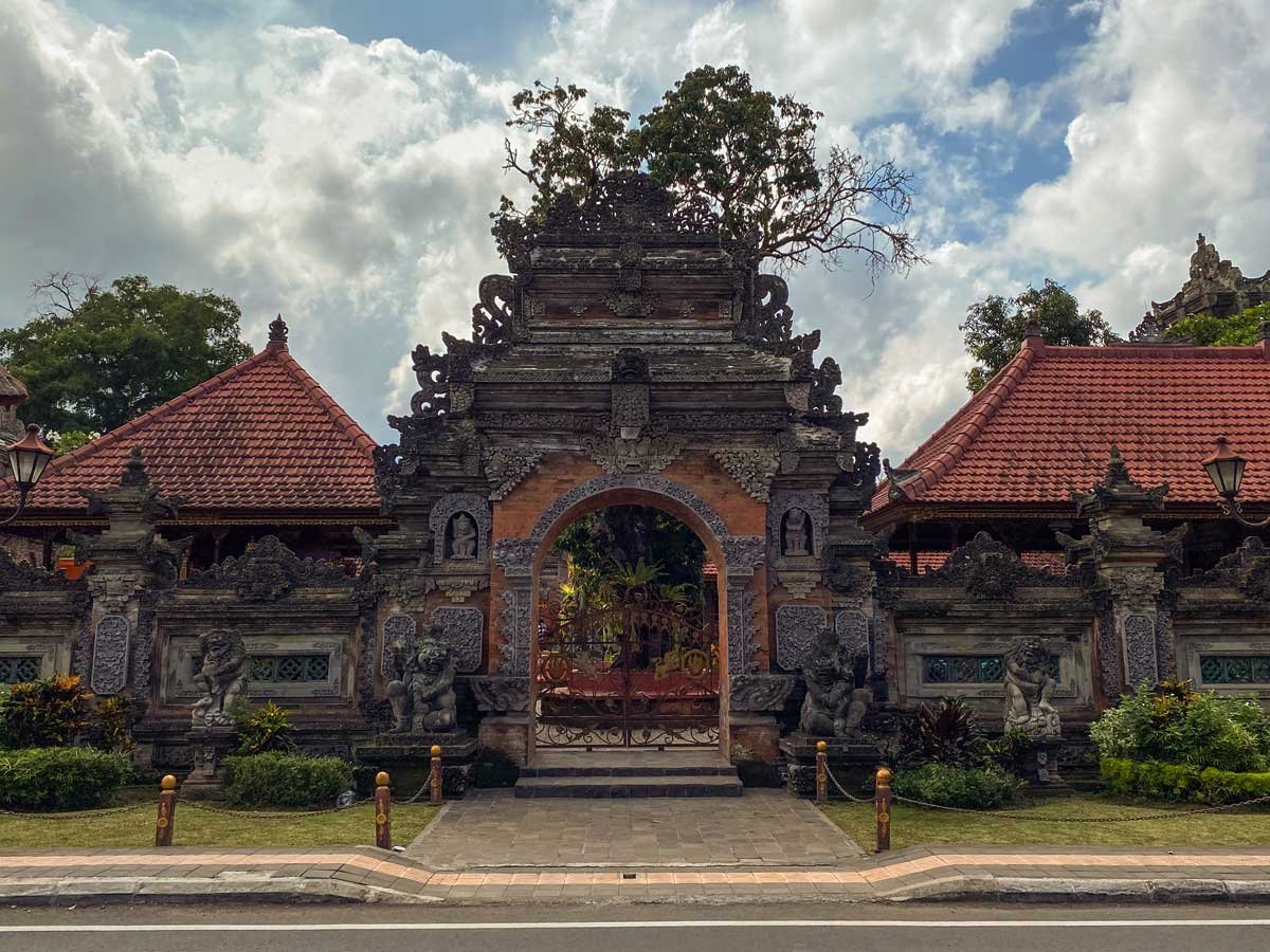 Ubud Palace courtyard, still home to Ubud's royal family