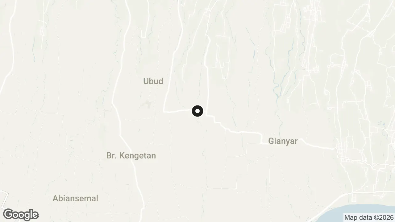 Map of the stops for Goa Gajah