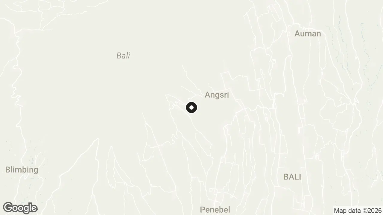 Map of the stops for Jatiluwih Rice Terraces