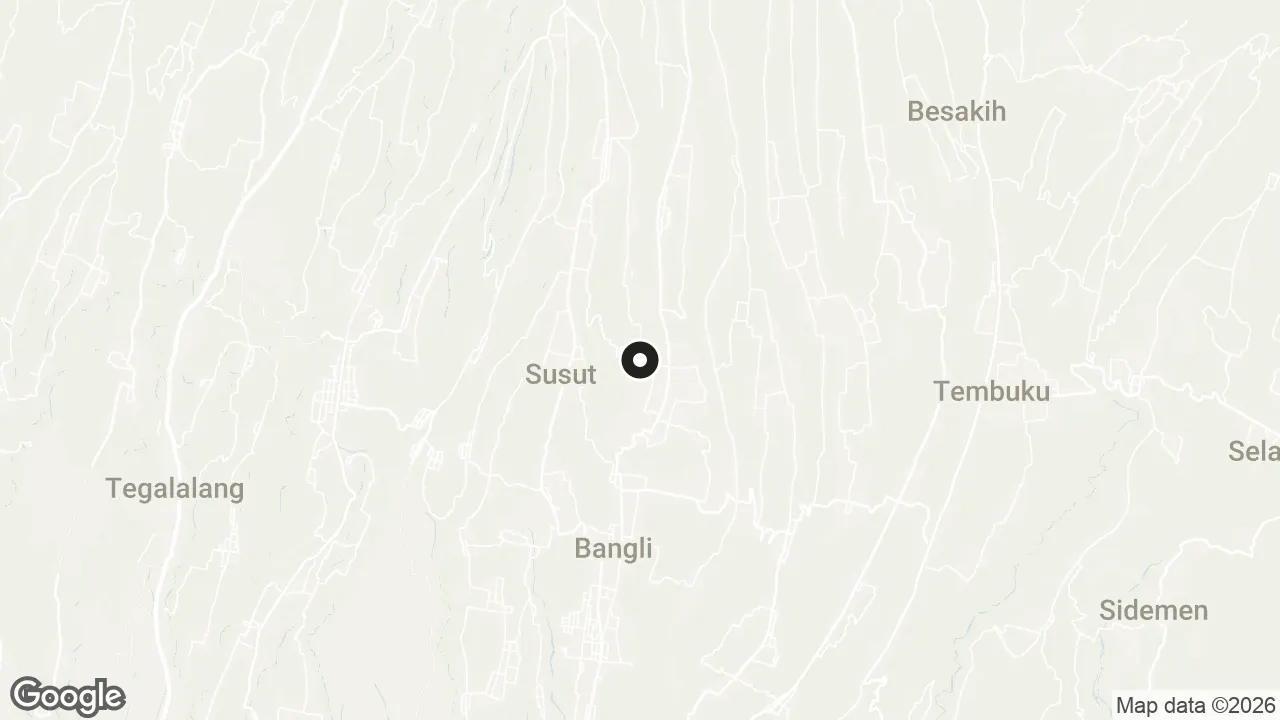 Map of the stops for Penglipuran Village