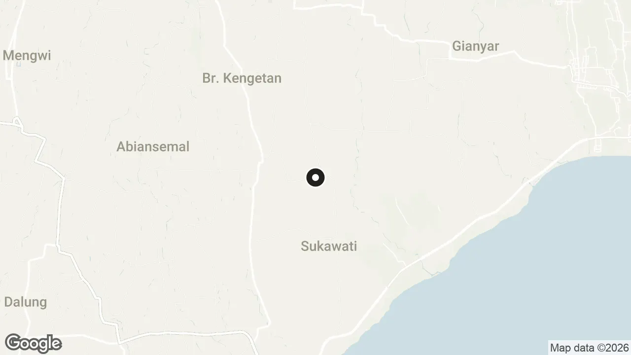 Map of the stops for Pura Batuan Temple