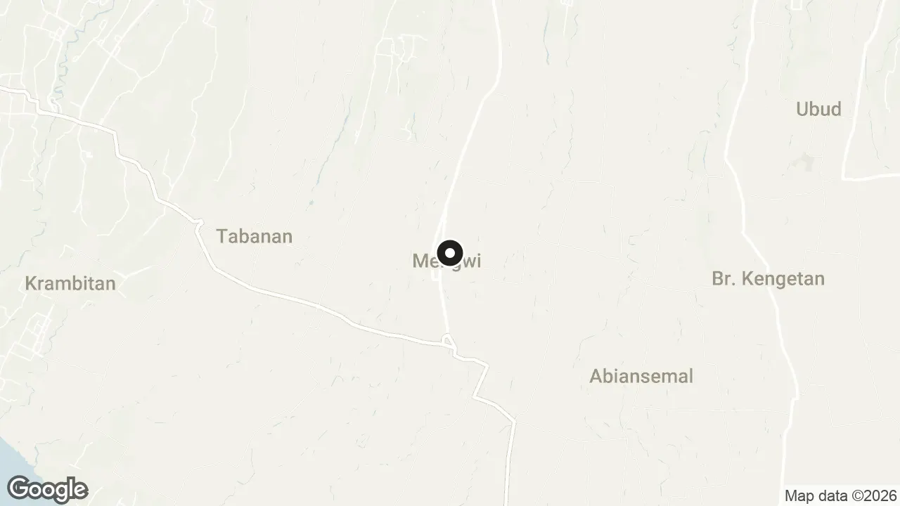 Map of the stops for Taman Ayun Royal Temple