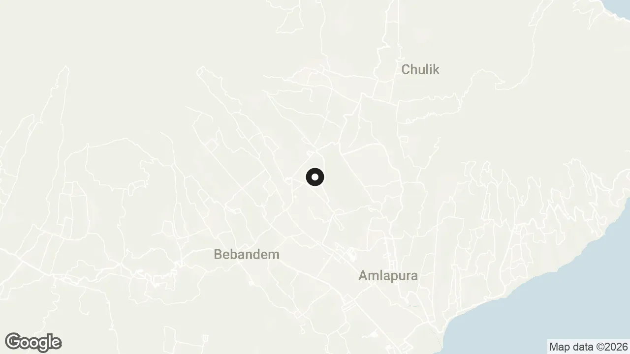 Map of the stops for Tirta Gangga